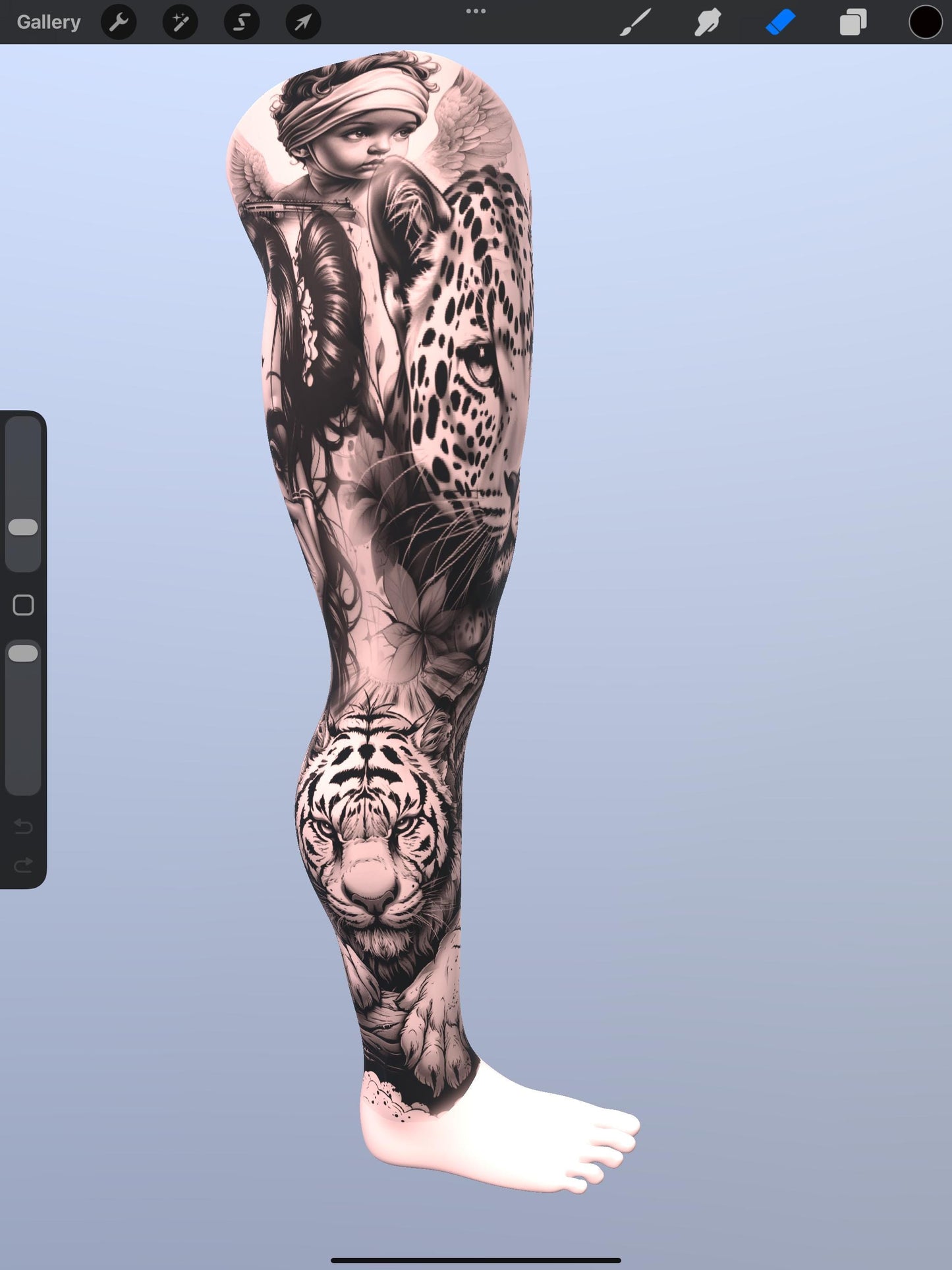 3D Procreate Body Model Pack – Male & Female Full Set (12 Models)