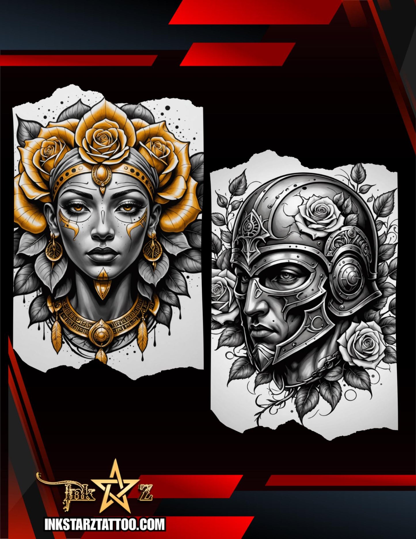 2000+ Rose Procreate Brush Set – Ultimate Floral Tattoo & Digital Art Collection