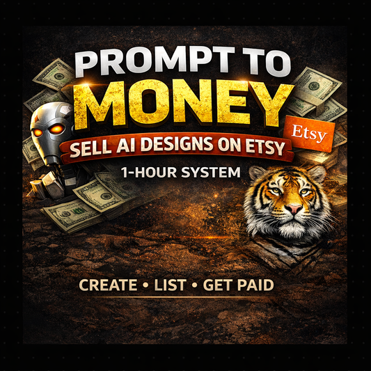 PROMPT TO MONEY: SELL AI DESIGNS ON ETSY
