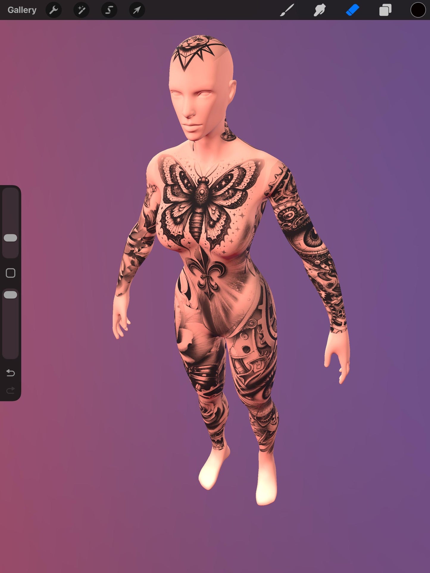 3D Procreate Body Model Pack – Male & Female Full Set (12 Models)