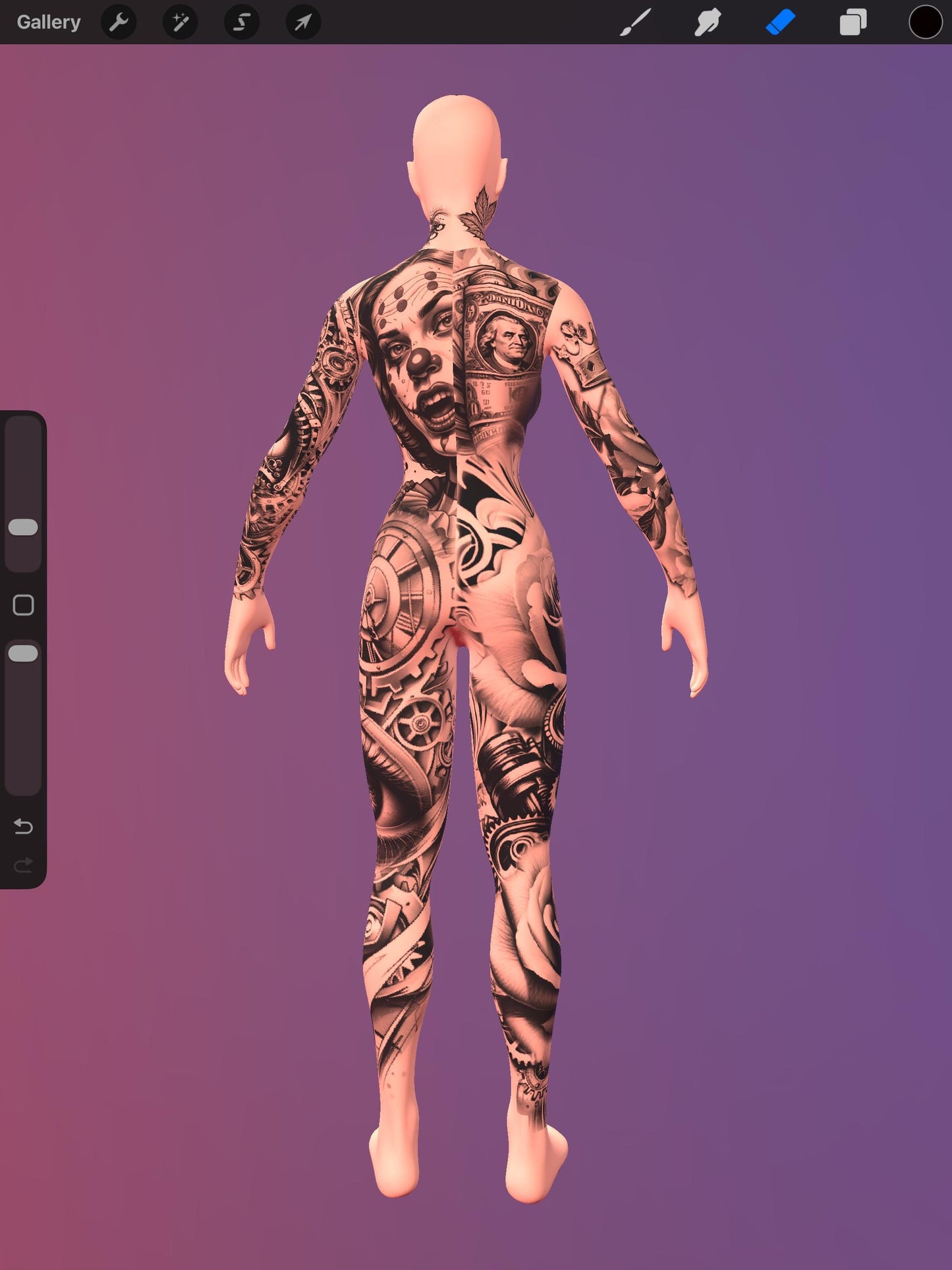 3D Procreate Body Model Pack – Male & Female Full Set (12 Models)